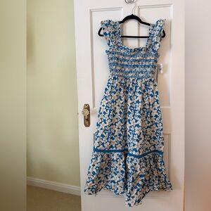 Brand New Shoshanna Cobalt and Blush Dress